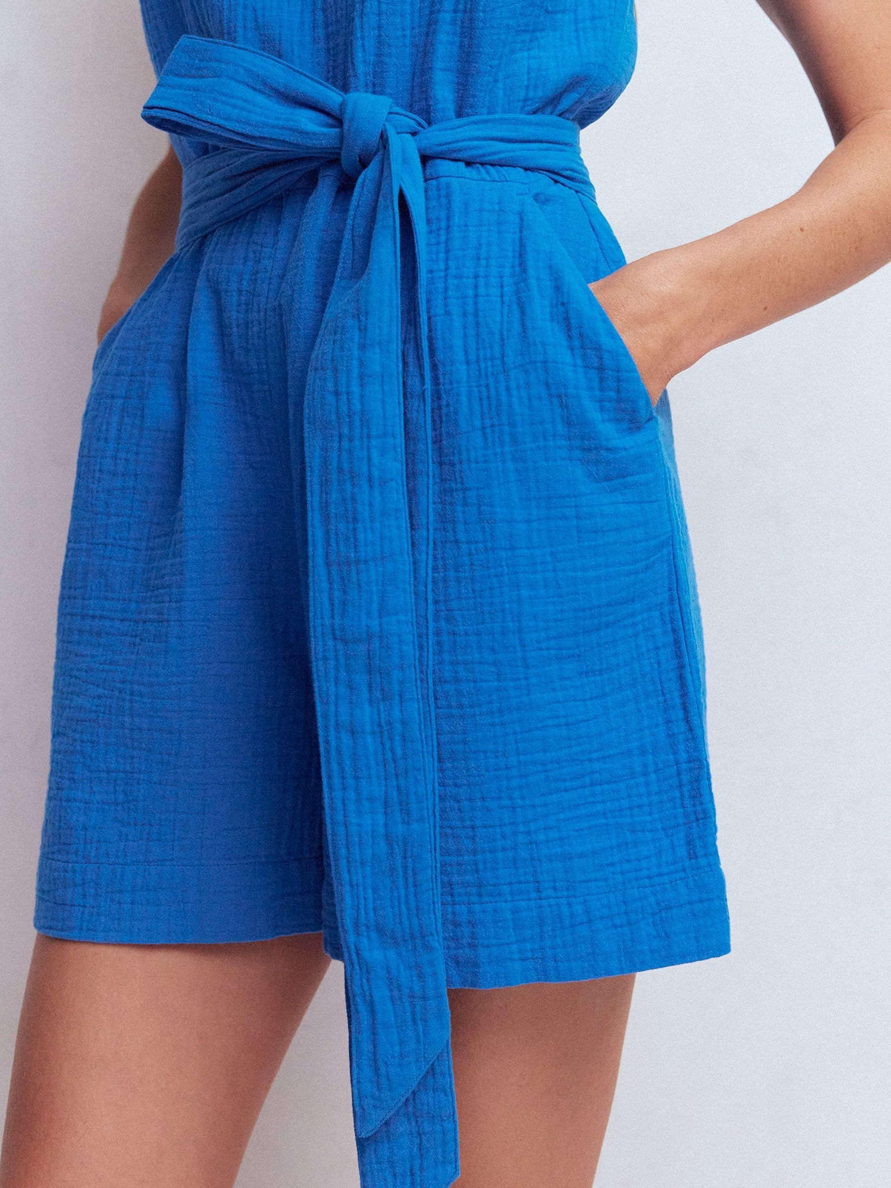 Boden Blue Rosa Double Cloth Playsuit - Image 2 of 5